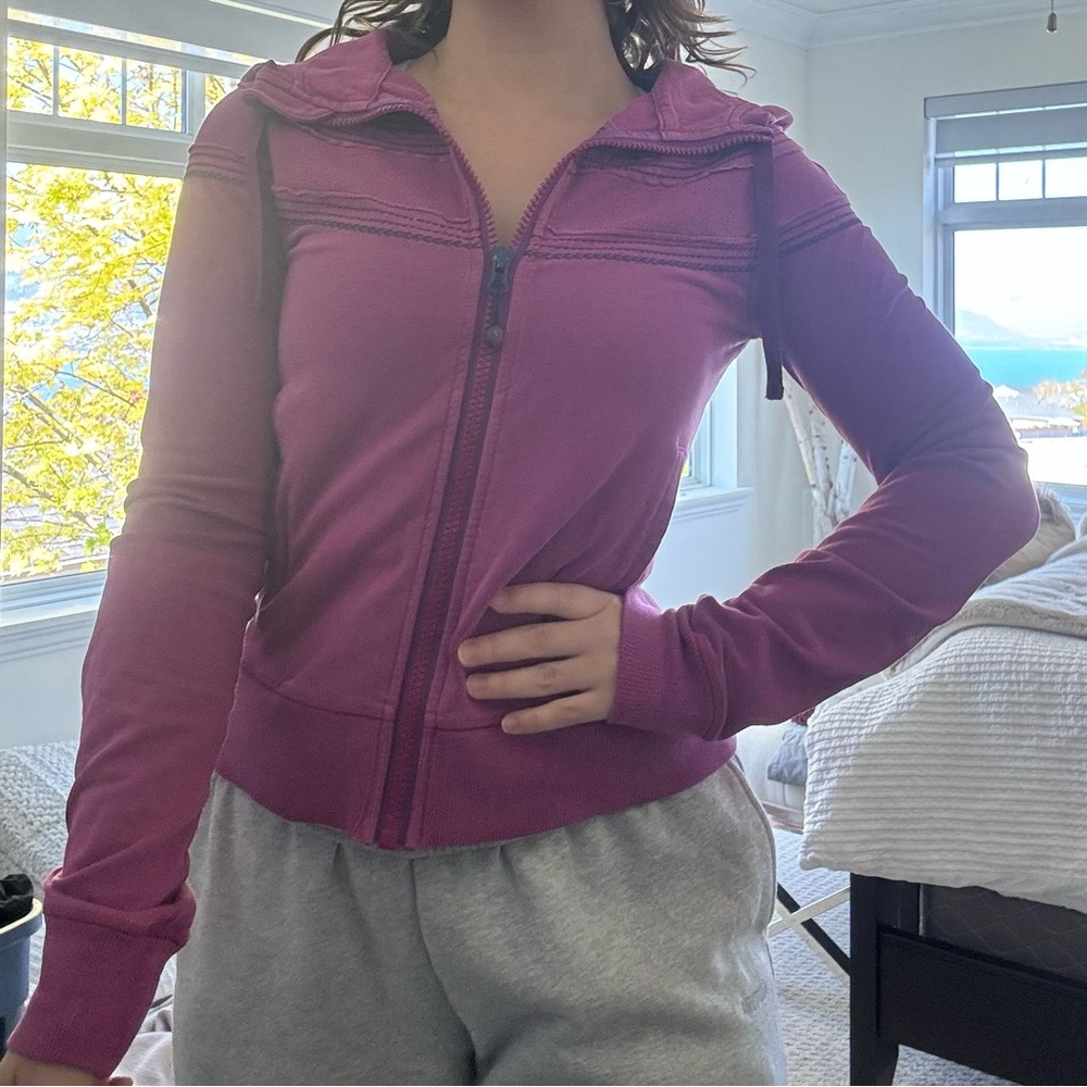 Lululemon Purple Zip-Up Hoodie